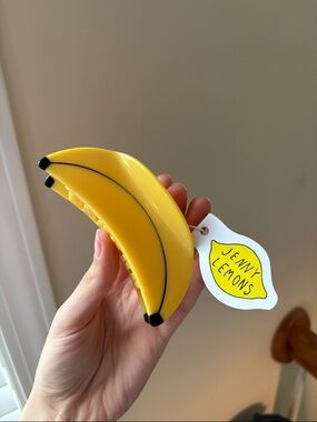 Banana large Hair Claw Clip - Jenny Lemons NWT